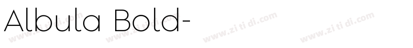 Albula Bold字体转换